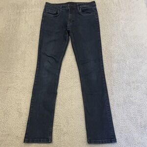 The Perfect Jean NYC Slim Fit Jeans Mens 33x34 (32x32) Dark Blue Stretch Denim
